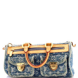 Louis Vuitton Neo Speedy Bag Denim #223247L24B